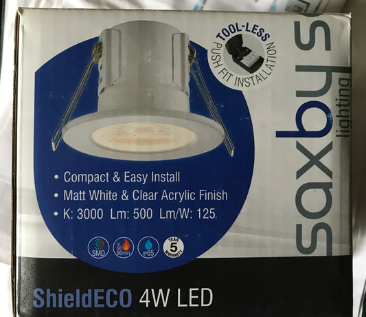 Saxby Downlighting Ceiling Light 4 Watt IP65