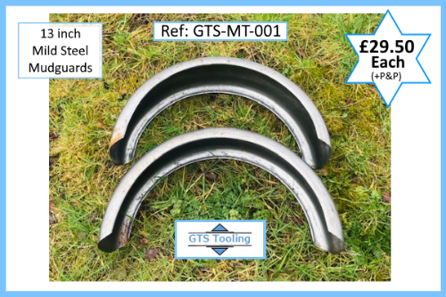Mild Steel Mudguards £29.50 each plus P&P