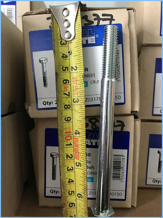 GTS-Tooling Actual Stock Image of Bolt Size M12 x150mm