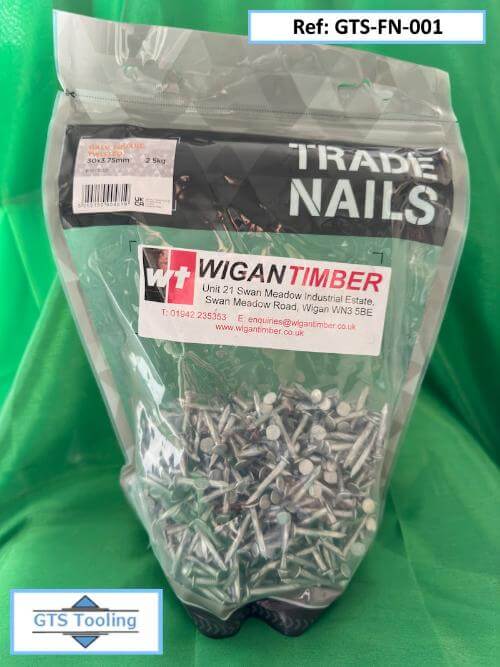 Brand New Trade Nails in 2.5kg Plastic Package from GTS-Tooling.