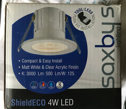 Saxby Downlighting Ceiling Light 4 Watt IP65