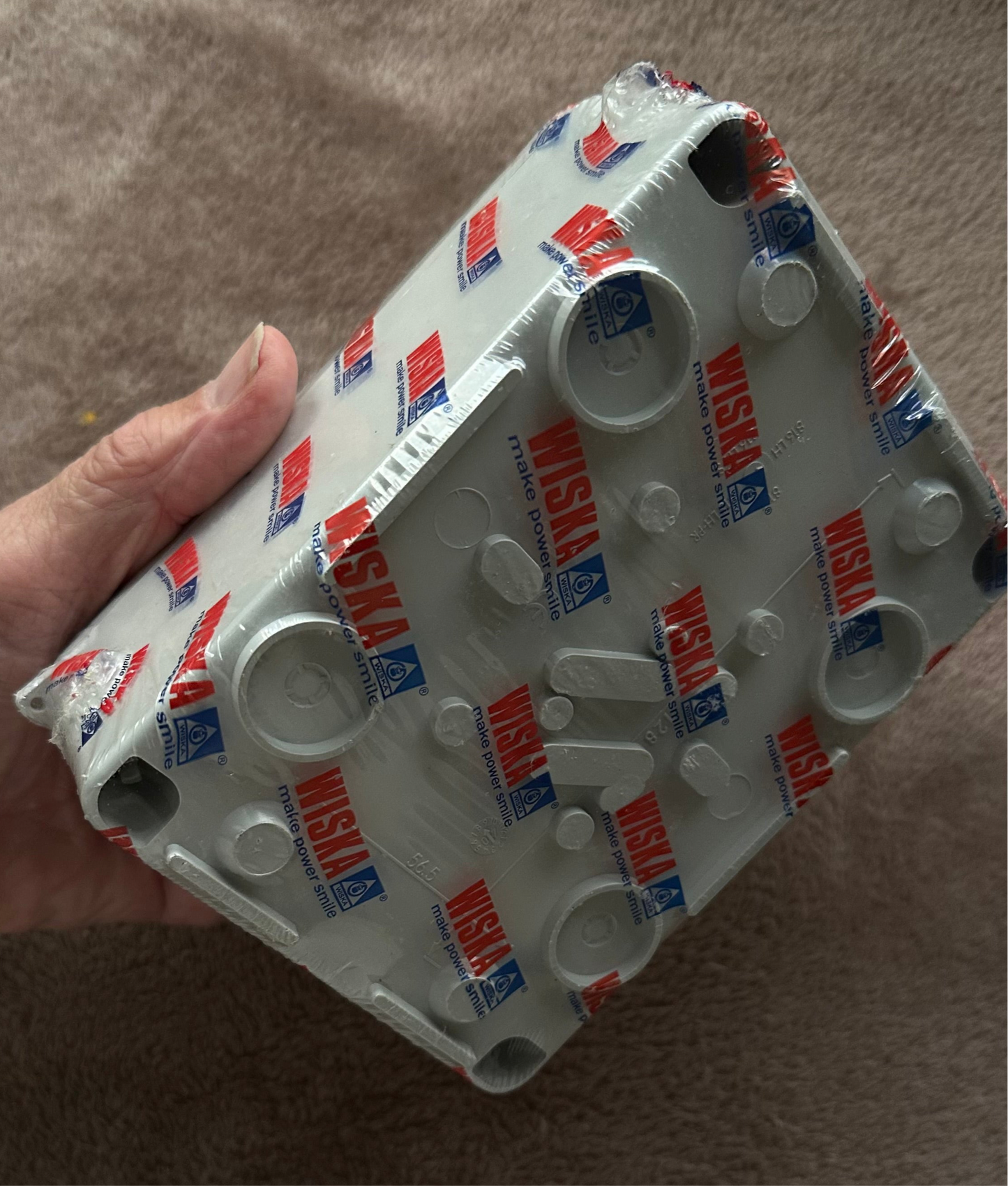 Wiska 816 W1B2 RAL 7035 Weatherproof Electrical Enclosure, IP65