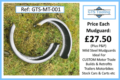 Trailer Mudguards, Mild Steel, Splashguards, Brand New Surplus Motor Trade Stock,  (Ref: GTS-MT-001)