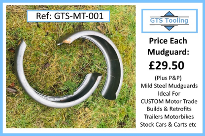 2x mild steel mudguards £29.50 each
