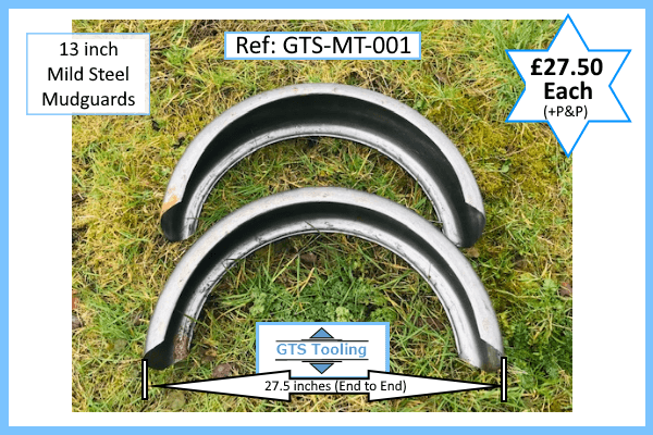 Trailer Mudguards, Mild Steel, Splashguards, Brand New Surplus Motor Trade Stock,  (Ref: GTS-MT-001)