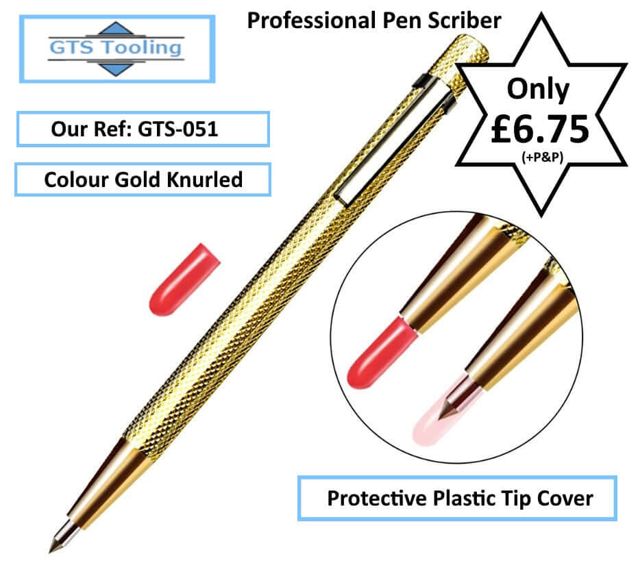 Pen Scriber For Engineers & Craft Workers. Professional Hard Tipped Adjustable Pocket Scriber, (Our Ref: GTS-051)