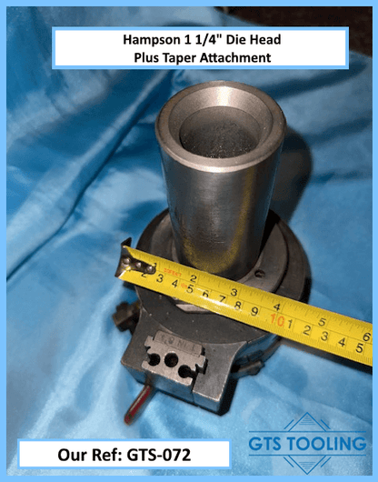 Hampson CHS Coventry Screw Cutting Die Head showing measure of head diameter. 