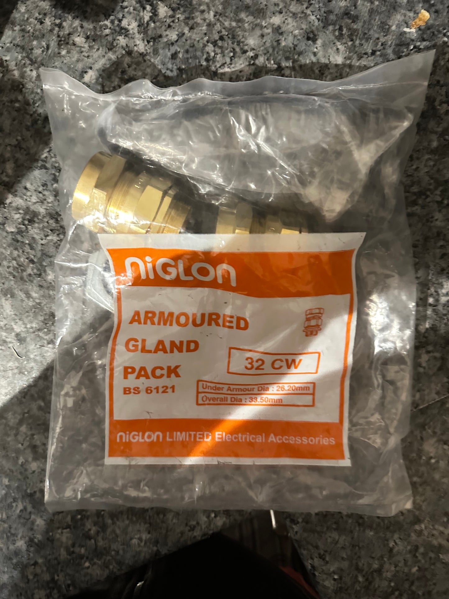 Niglon Armoured Cable Gland Pack 32CW