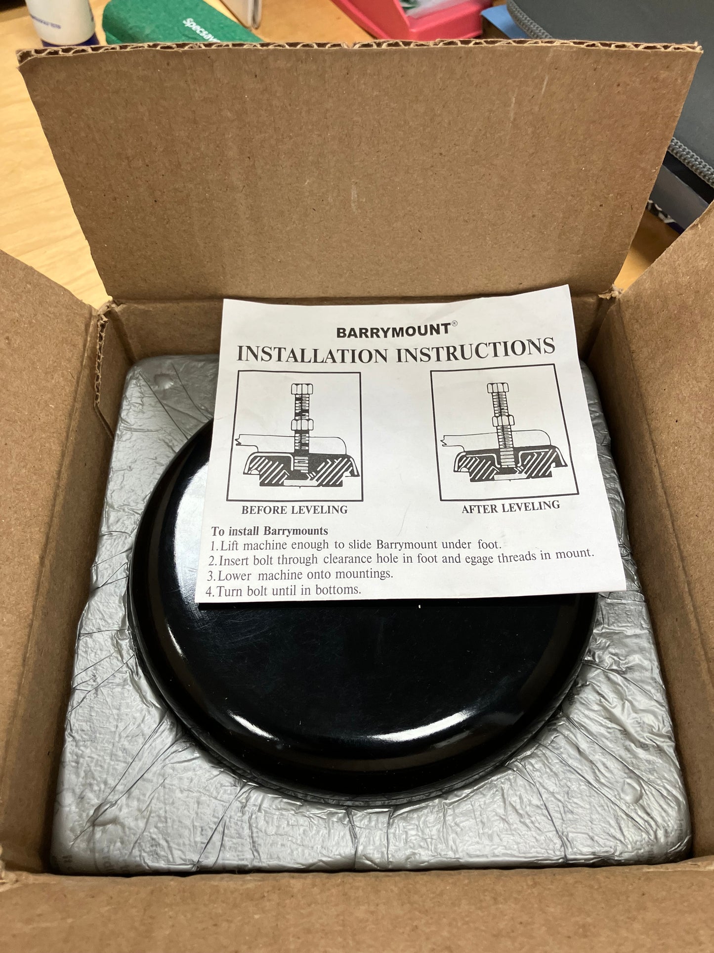 NEW - Barry Controls LM5-B Heavy Duty Machine Levelling  Mounts