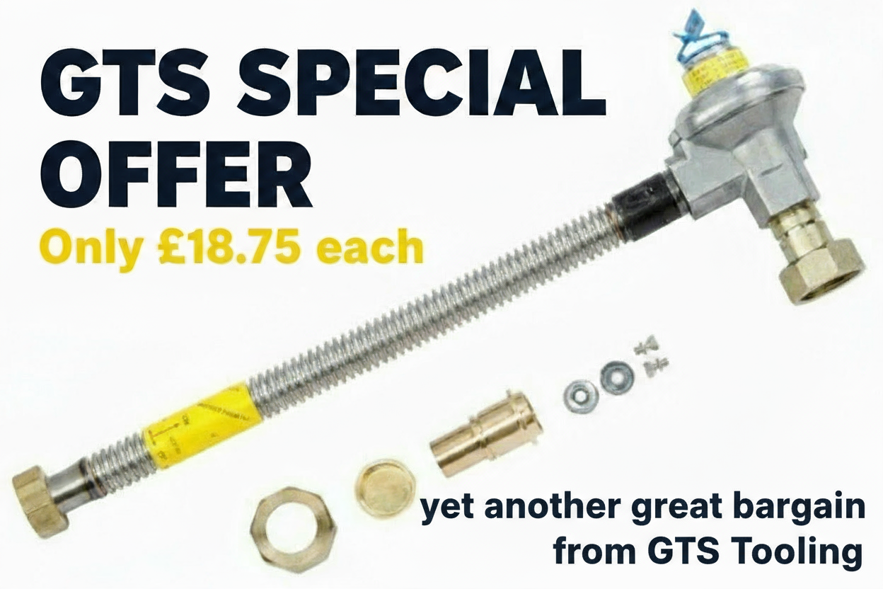 Sperryn gas fitting kit showing individual parts