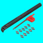 226050334-1 - Small 6" boring Bar For CNC  and Manual Lathe. Cpmplete with 10x Carbide Tip Turning Inserts