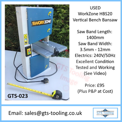 Model HBS20 Vertical Bandsaw Suitable for Bench Working