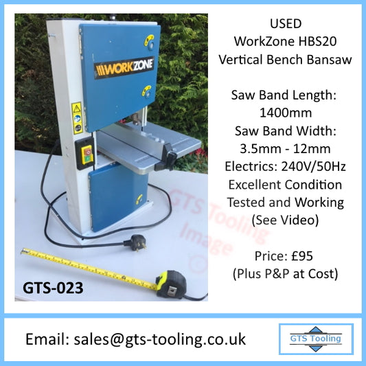 Model HBS20 Vertical Bandsaw Suitable for Bench Working