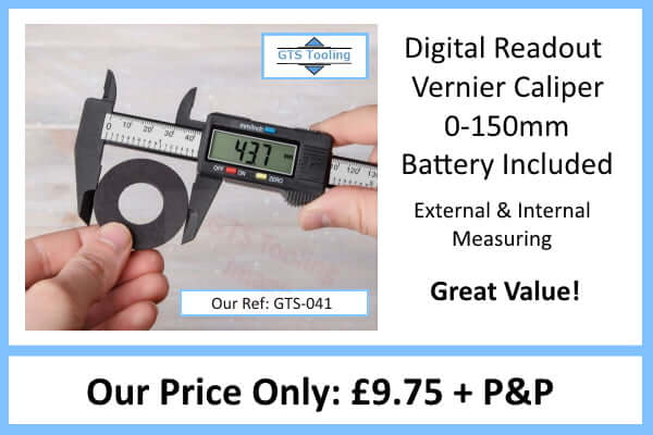 Vernier Caliper With Electronic Digital Display, Measuring 0 - 150mm, (Our Ref: GTS-041)