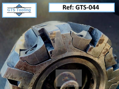 Milling Cutter, 120mm Cutting Diameter, Tungsten Tip Inserts (x8), Complete With Taper Tool Holder (Our Ref: GTS-044)