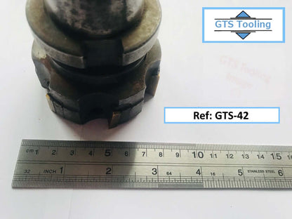 USED - 75mm, Sandvic Coromant Facing Mill - 75mm Cutting Diameter, Tungsten Carbide Throw Away Inserts, (Ref: GTS-042)