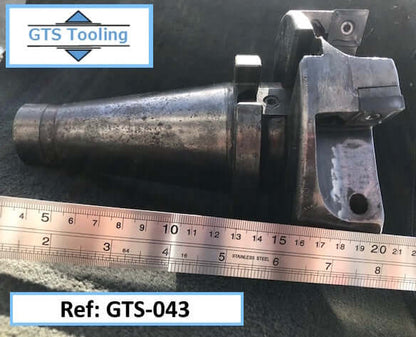 USED - 150mm (Diameter), ARCHER Milling Cutter, Complete with 6x Tungsten Carbide Inserts + Cutter Tapered Spindle Holder (Ref: GTS-043)