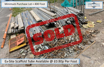 USED Scaffolding Tube For Sale - Ex-site, Oldham, Greater Manchester, Priced at £0.95 Per Linear Foot (Ref: GTS-CE-0002)