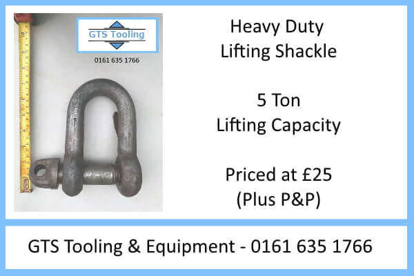 Heavy Duty Steel Shackle, 5 Ton, SWL - (Our Ref:GTS-025)